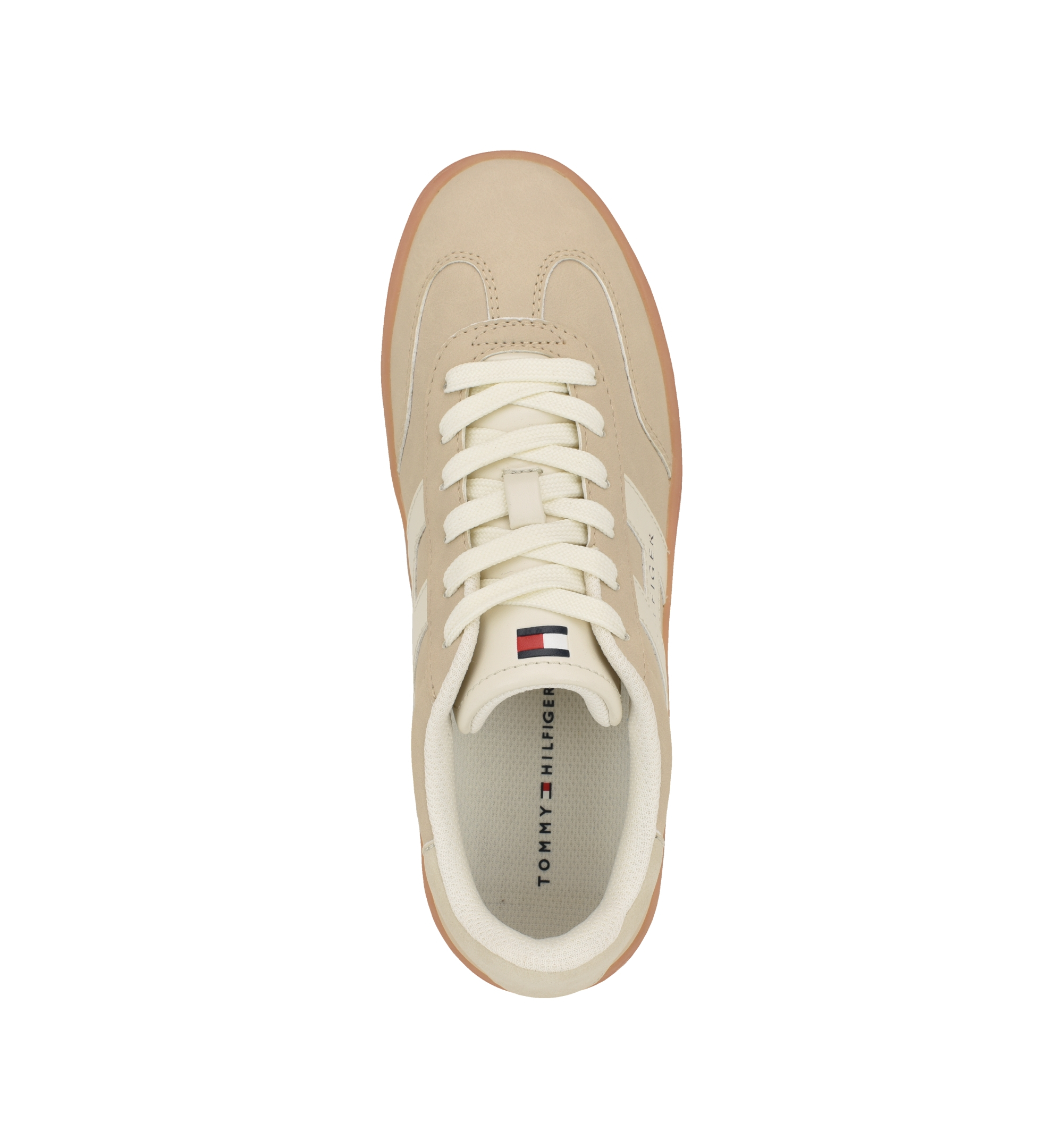 Tommy Hilfiger Women's Maisie Low Profile Lace-Up Sneakers - Light Natural