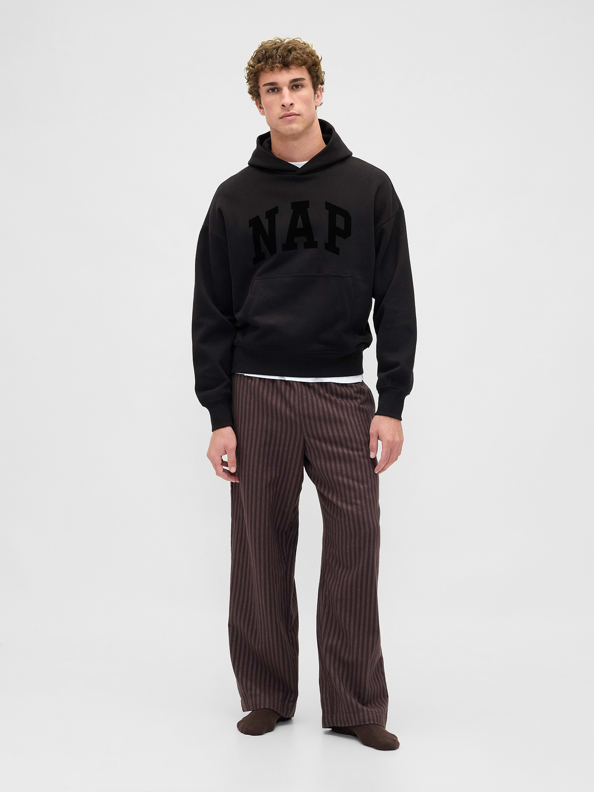 Adult Softest Flannel PJ Pants - Brown stripe