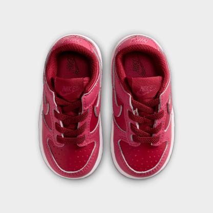 Kids' Toddler Nithtke Dunk Low Casual Shoes - Team Red/Sweet Beet/White/Sweet Beet - Top view