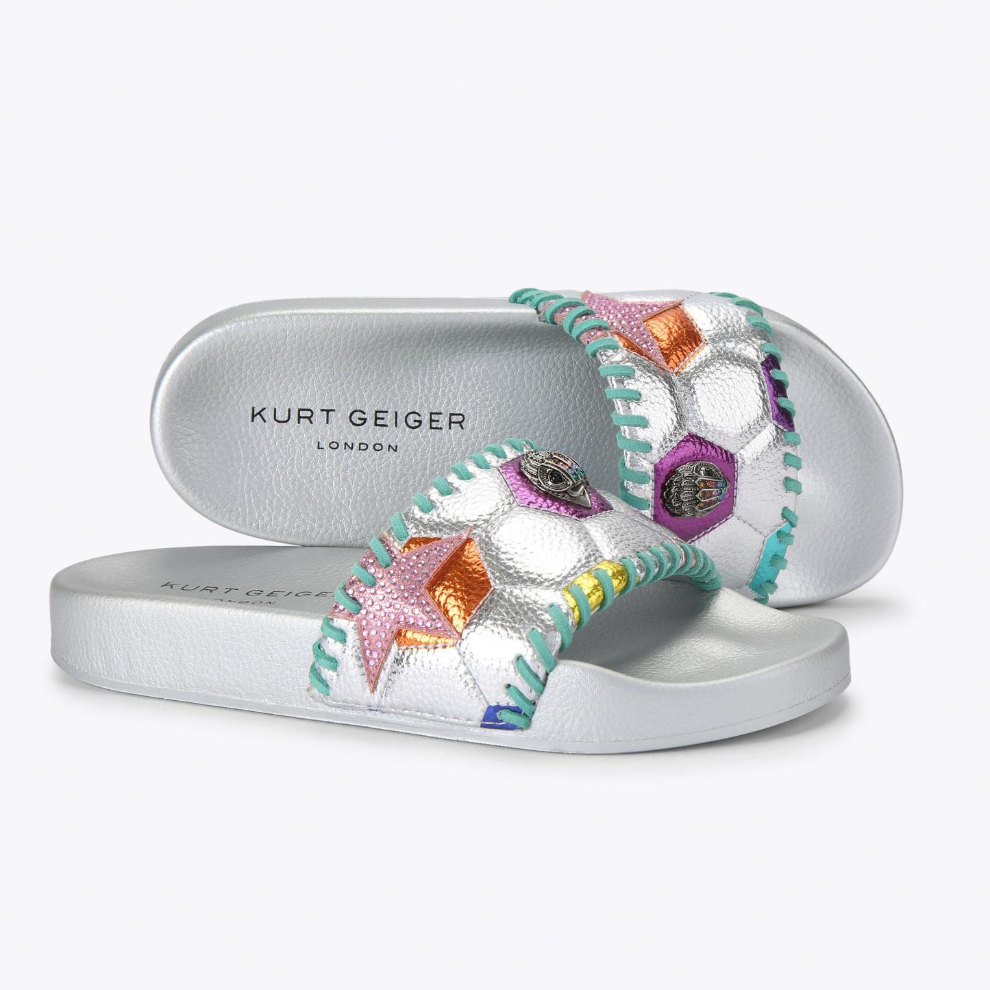 Kurt Geiger London Meena Eagle Soccer Slide - Multi Colored - view 5
