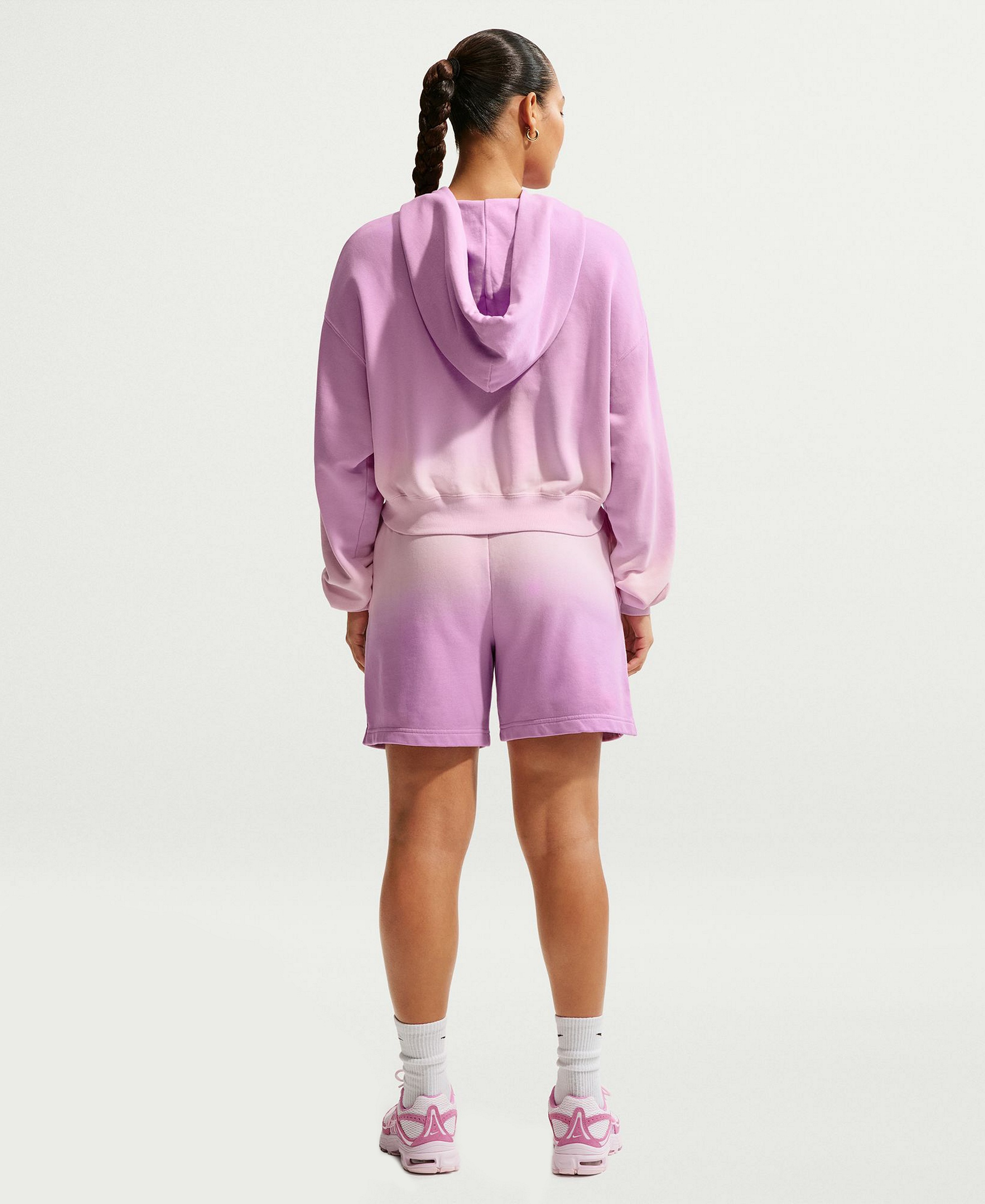 Nike Women's Sportswear Phoenix Fleece Oversized Henley Hoodie - Hydrogen Blue/lt Photo Blue
