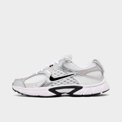 Big Kids' Nithtke V5 RNR Casual Shoes - White/Vast Grey/College Grey/Black - Left shoe facing left. Outside of the shoe.