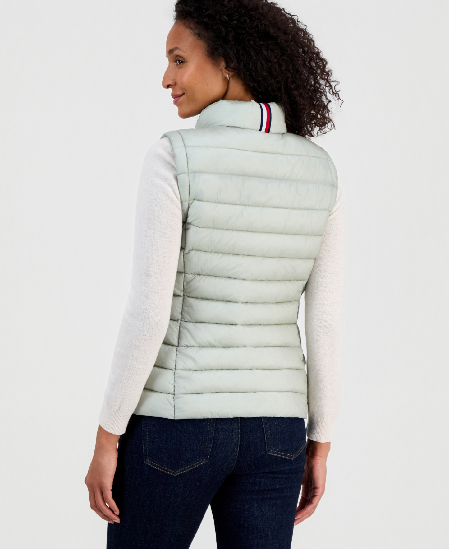 Tommy Hilfiger Women's Zip-Front Puffer Vest - Seagrass