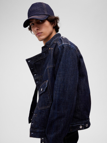 GapStudio Logo Baseball Hat - Dark denim