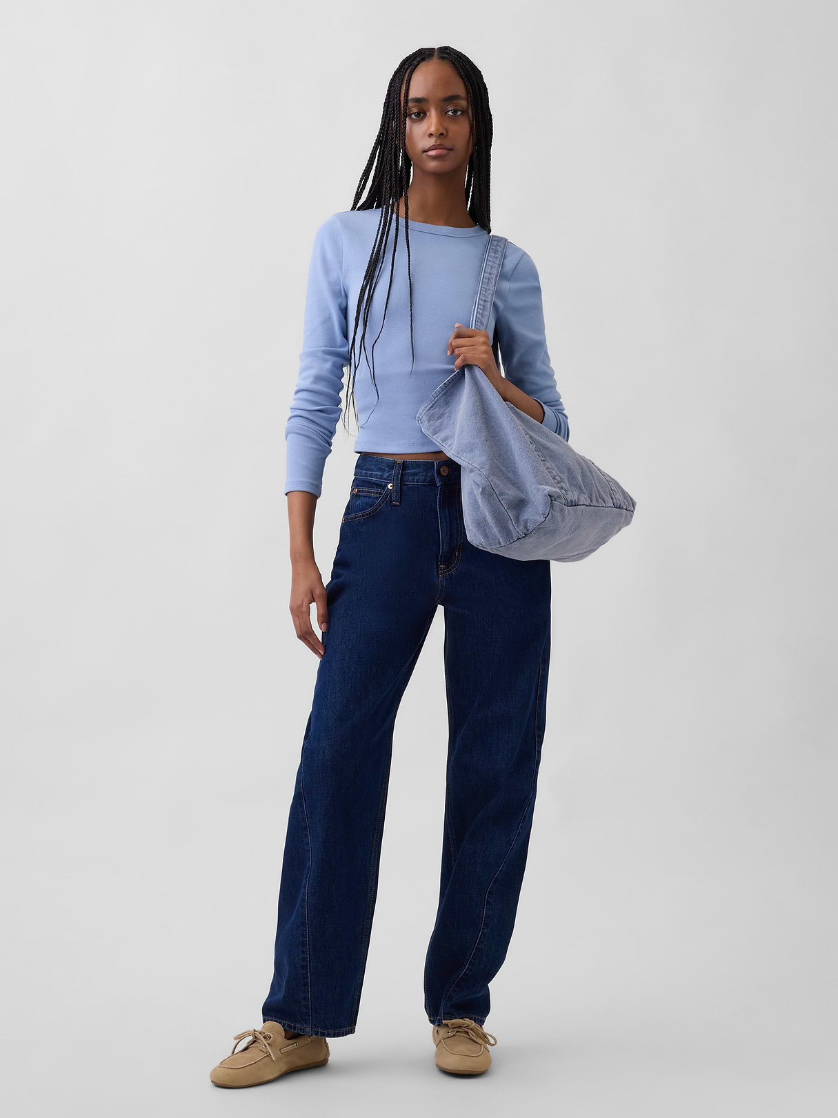 Modern Crewneck T-Shirt - Blue suede