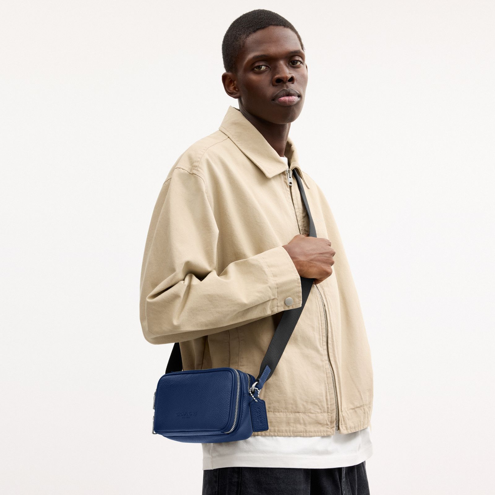 Colton Crossbody Bag 19 - Silver/Deep Blue - view 2