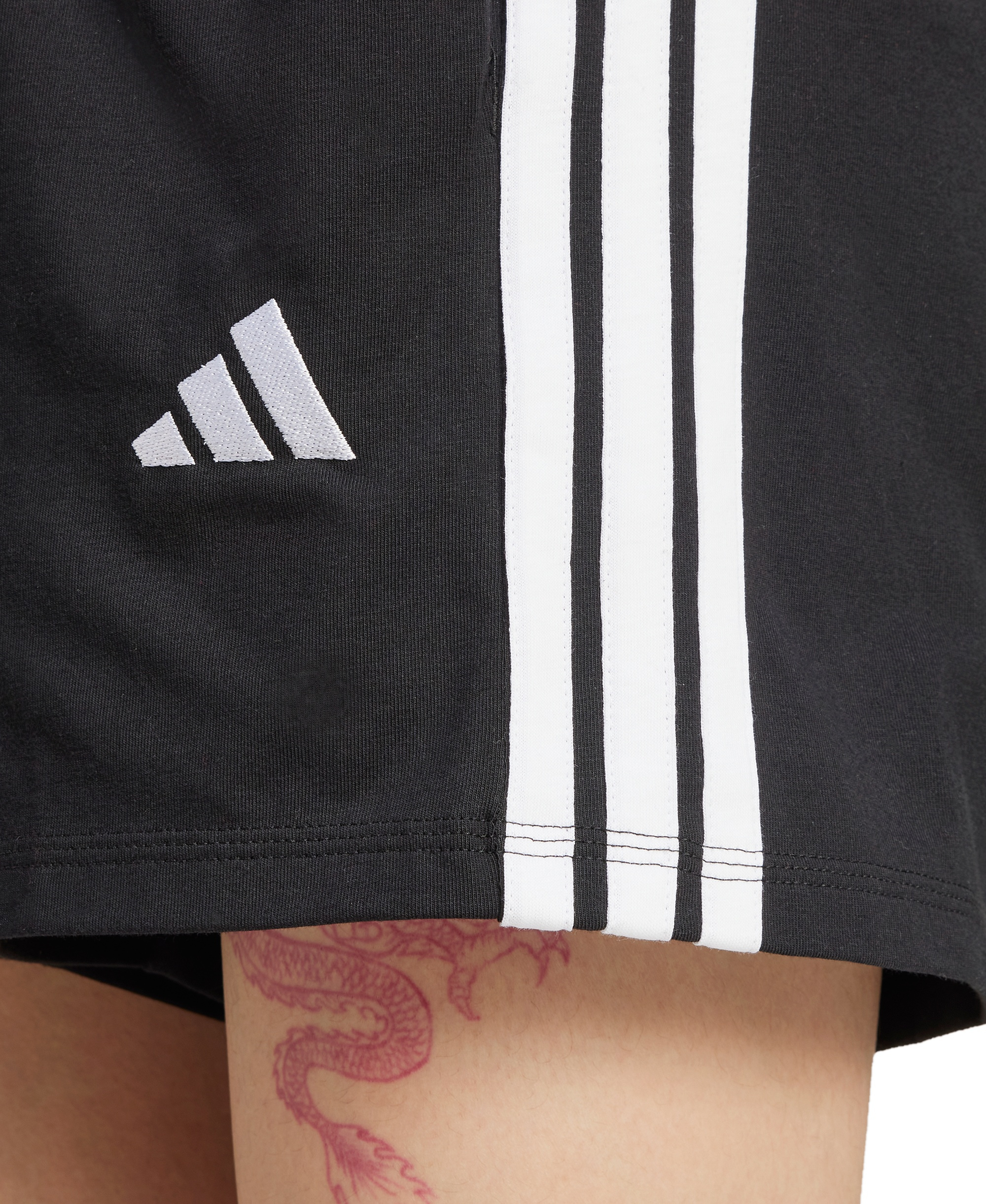 adidas Women's Essential Drawstring Pull-On Shorts - Black/White