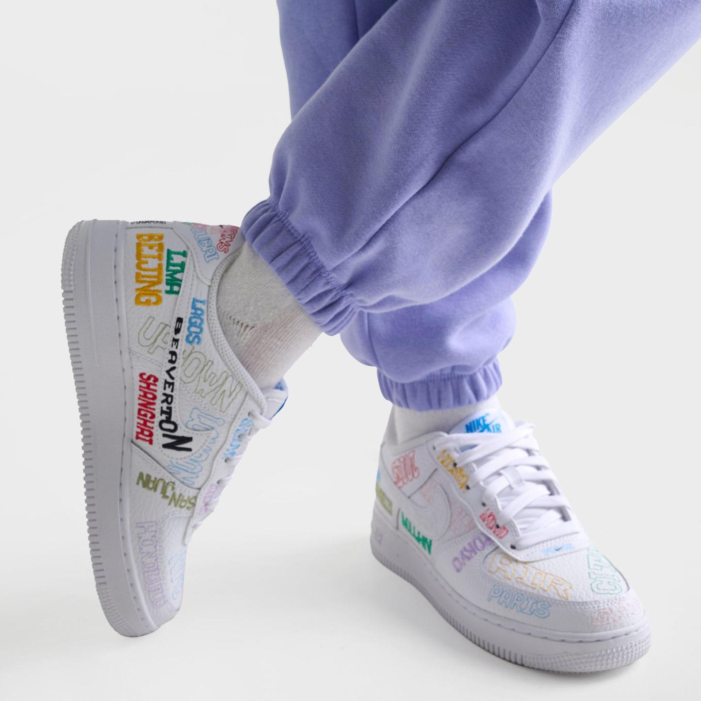 Girls' Big Kids' Nithtke Sportswear Studio Fleece Jogger Pants - Light Thistle/White