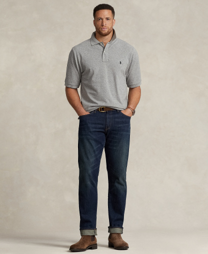 Polo Ralph Lauren Men's Big & Tall Cotton Short-Sleeve Polo Shirt - Canterbury Heather