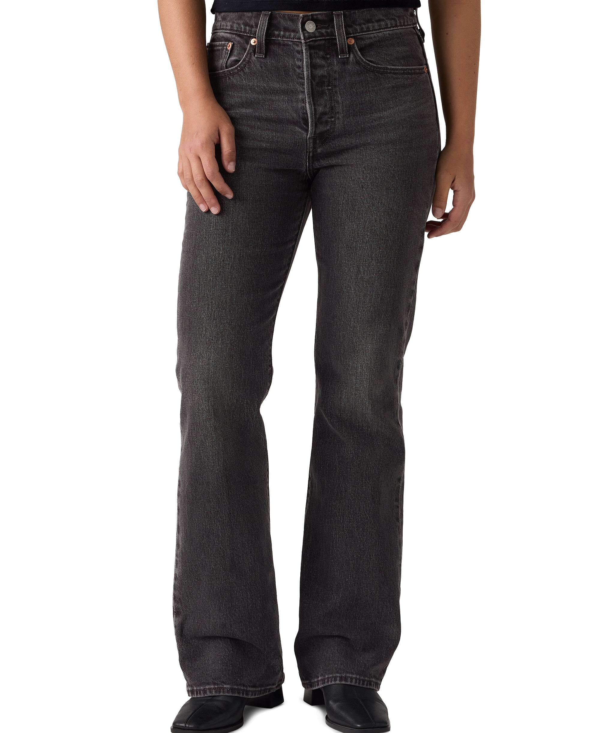 Levi's Premium Women's Wedgie Boot High-Rise Jeans - On The Tow