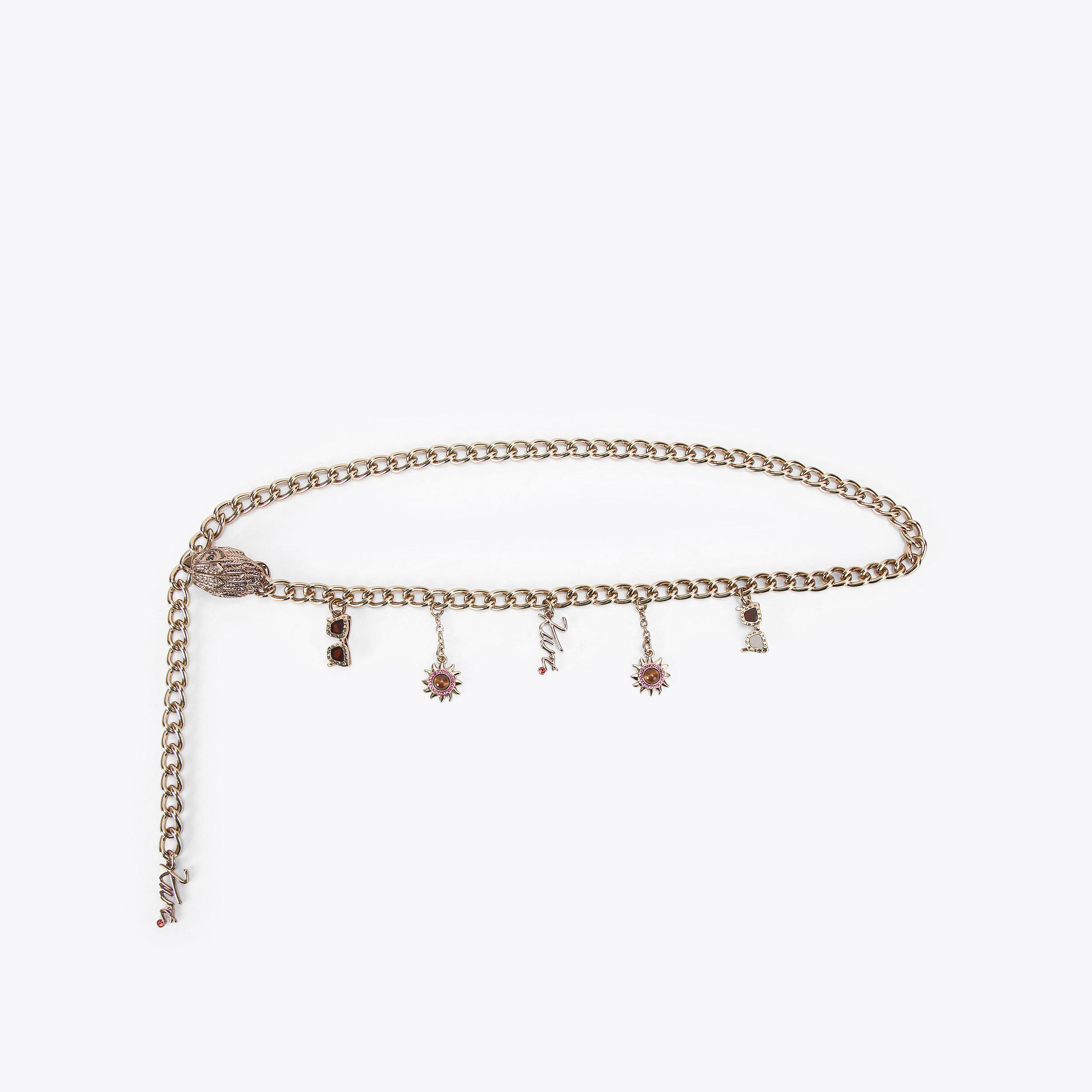 Kurt Geiger London Summer Charm Belt - Metallics