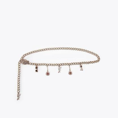 Kurt Geiger London Summer Charm Belt - Metallics