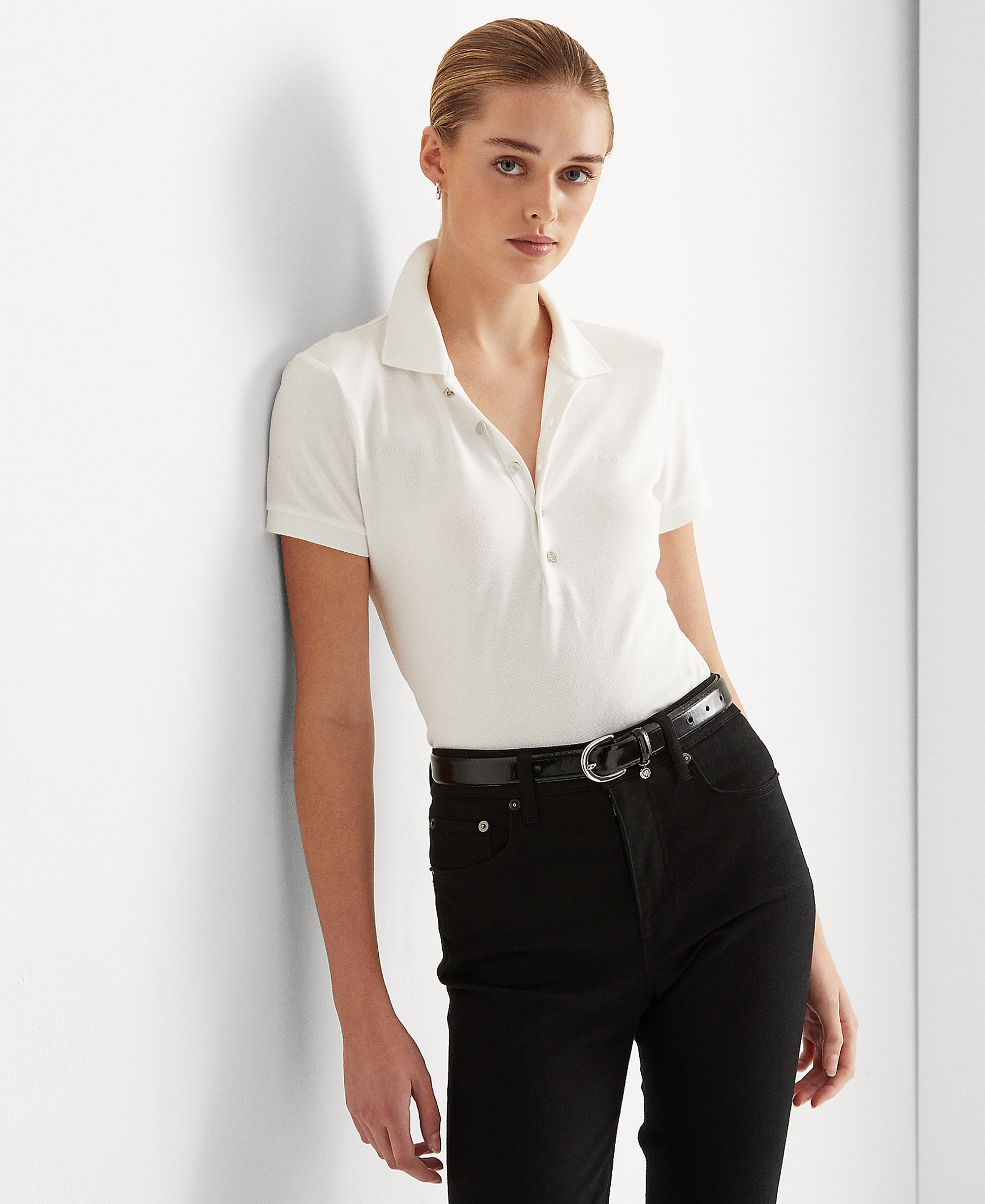 Lauren Ralph Lauren Piqué Polo Shirt - White