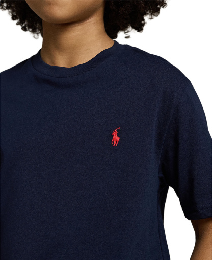 Polo Ralph Lauren Boys' 8-20 Cotton Jersey Crewneck T-Shirt - Cruise Navy