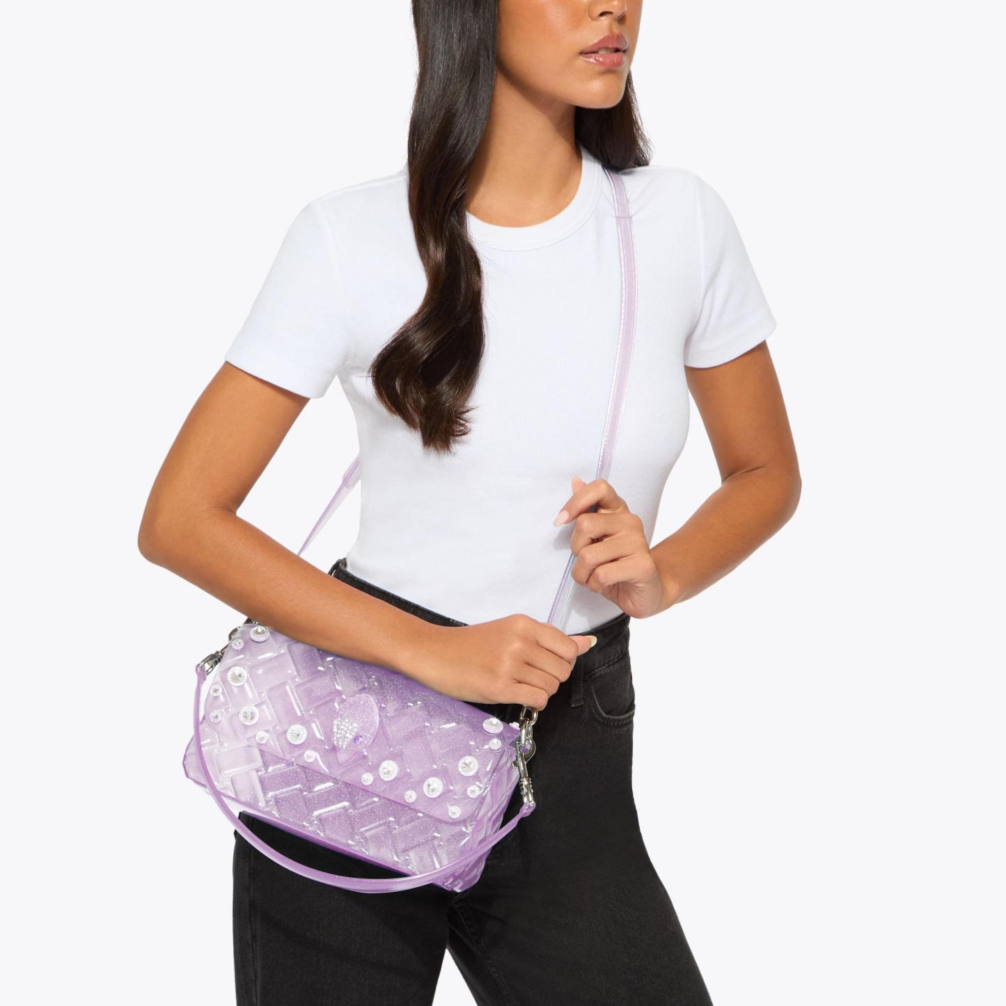 Kurt Geiger London Jelly Kensington Crystal Bag - Purple - view 2