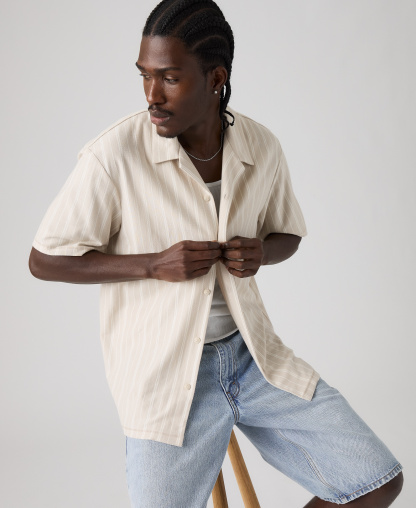 Levi's Men's Wood Side Camp Shirt - Cream