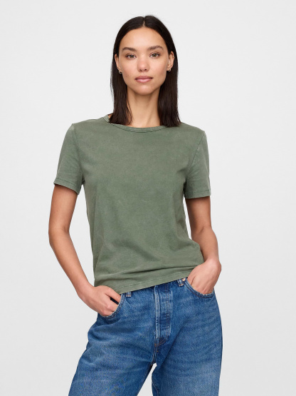 Organic Cotton VintageSoft T-Shirt - Thyme green