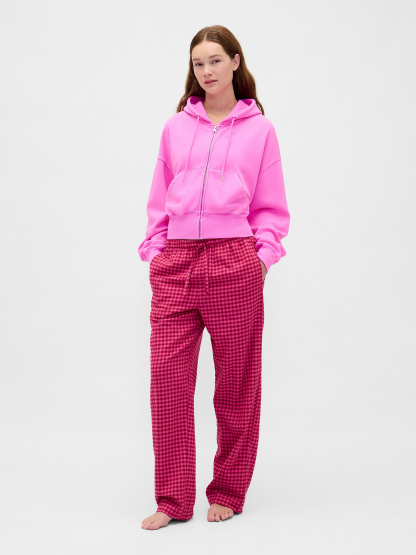 Adult Softest Flannel PJ Pants - Pink gingham