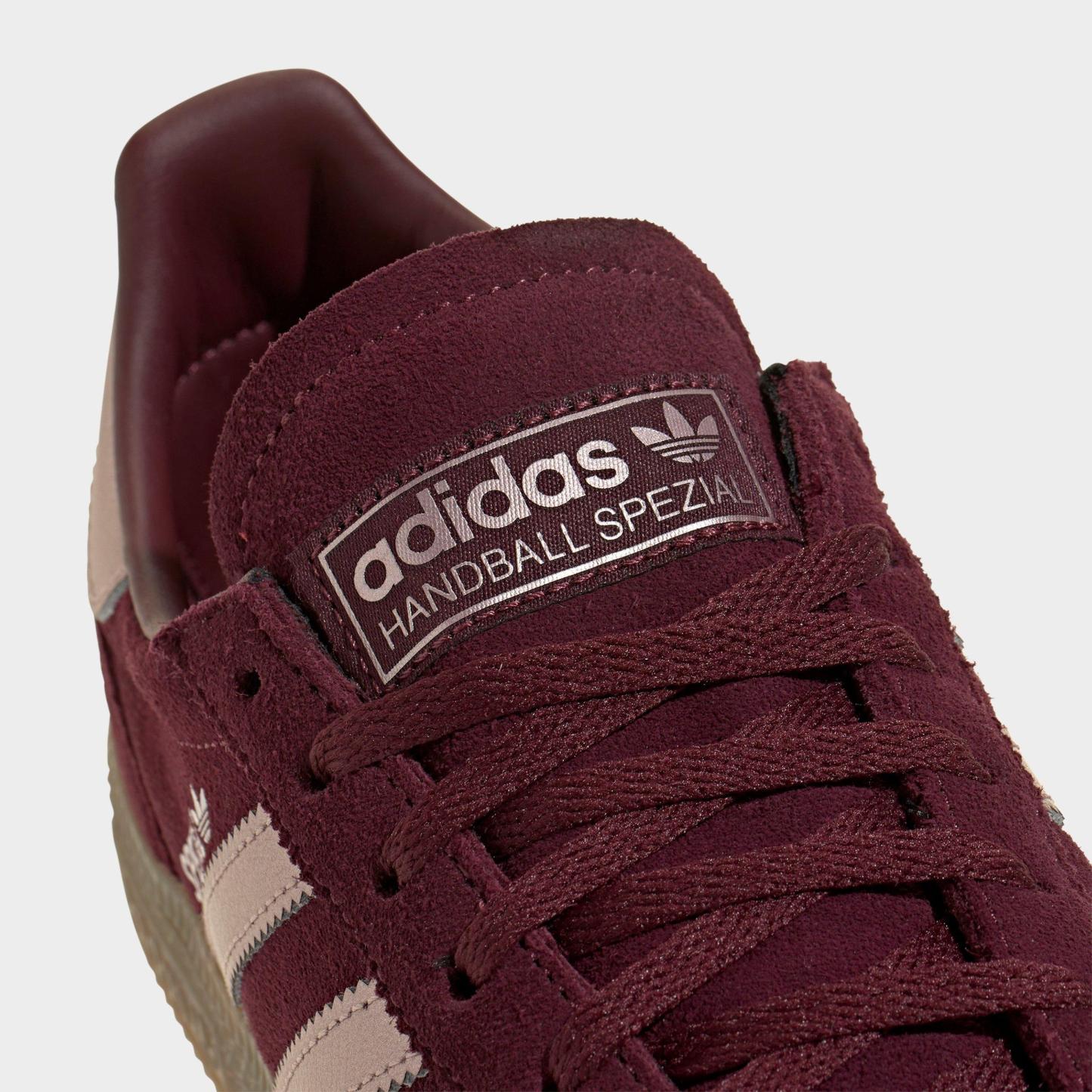 Women's adidas Originals Handball Spezial Casual Shoes - Part 3 - Maroon/Grey/Gum - Detail shot