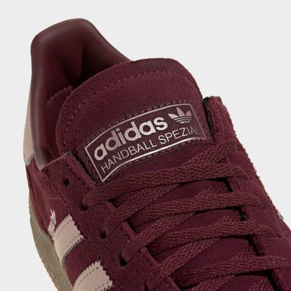 Women's adidas Originals Handball Spezial Casual Shoes - Part 3 - Maroon/Grey/Gum - Detail shot