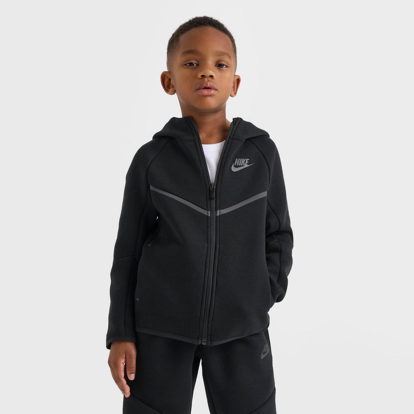 Little Kids' Nike Tech Fleece Full-Zip Set - Black