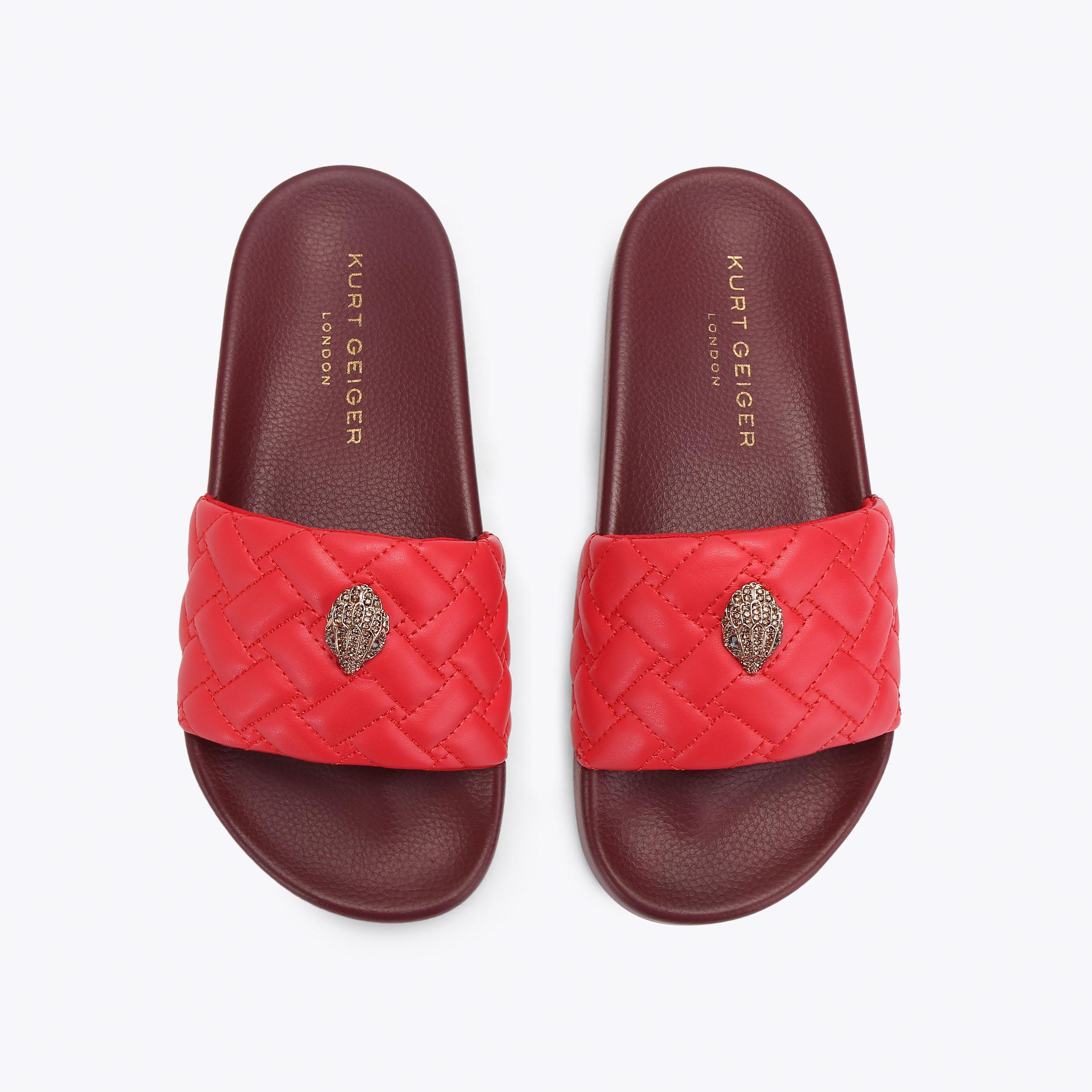 Kurt Geiger London Meena Eagle Slide - Red - view 3