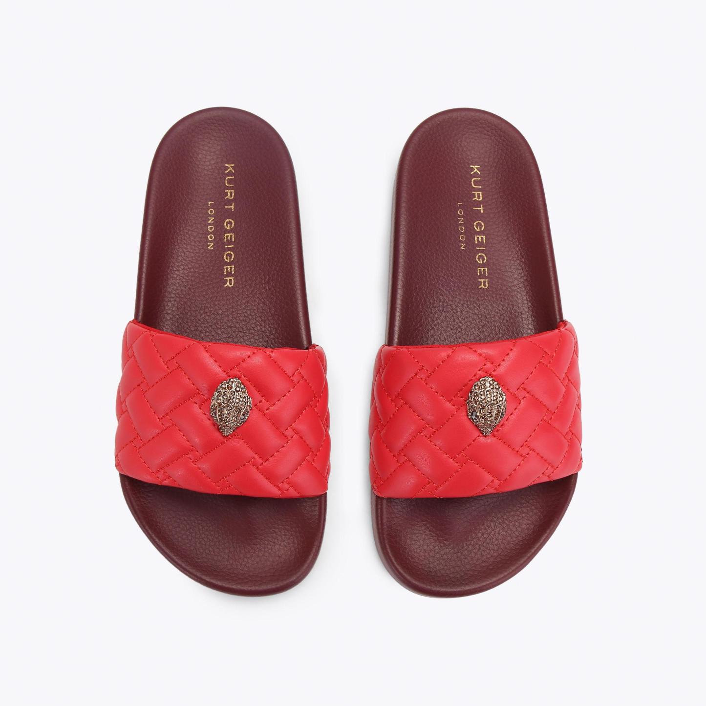 Kurt Geiger London Meena Eagle Slide - Red - view 3