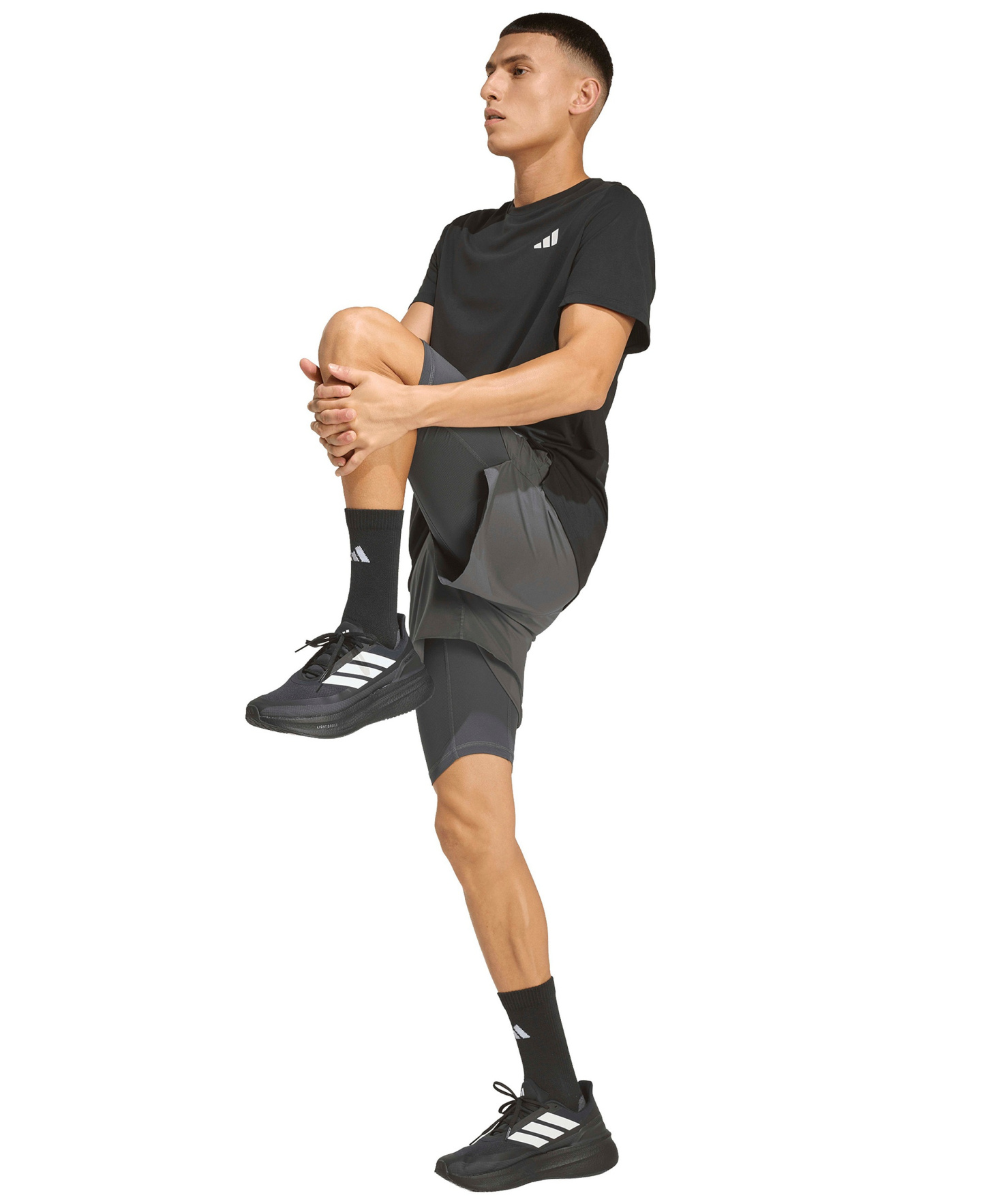 adidas Men's Running Climacool Short-Sleeve T-Shirt - Black
