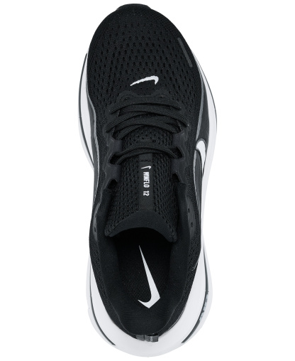 Nike Women's Winflo 12 Wide Width Road Running Sneakers from Finish Line - Black, White