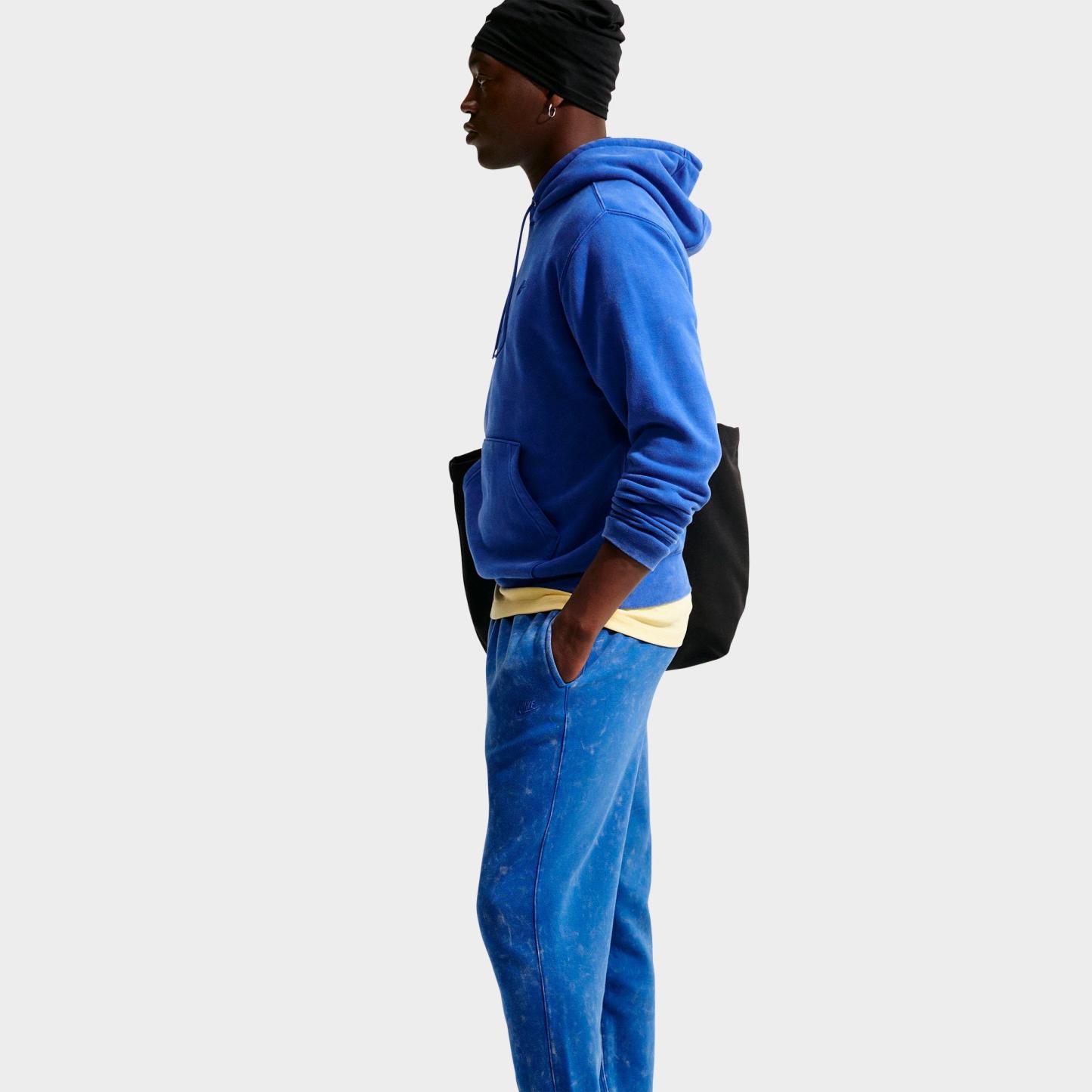 Men's Nithtke Sportswear Club Washed Cuffed Fleece Pants - Game Royal/Game Royal