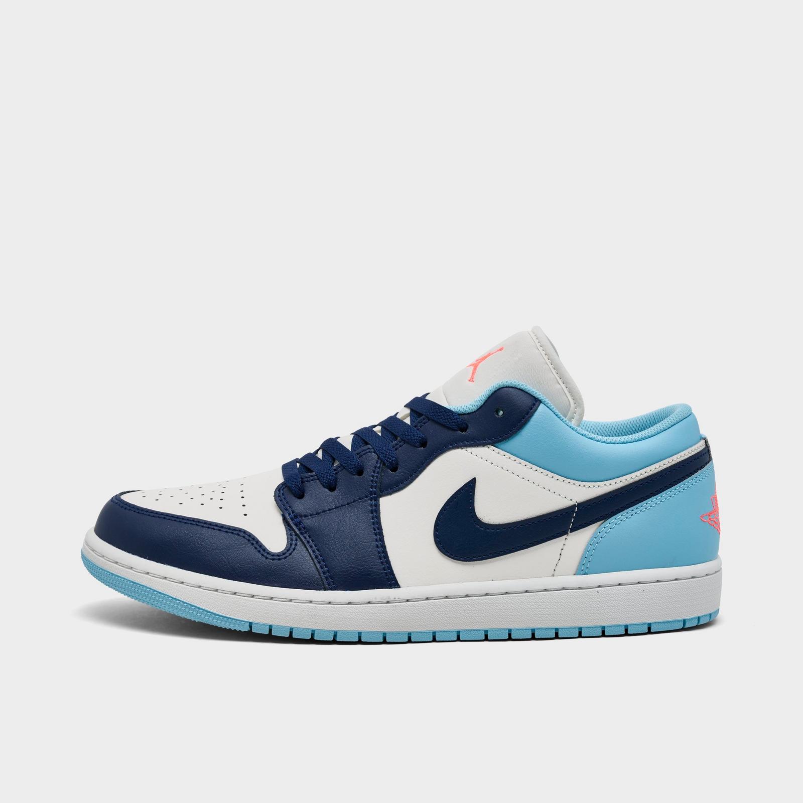Men's Air Jordan Retro 1 Low Casual Shoes - Black/Gorge Green/Summit White - view 1