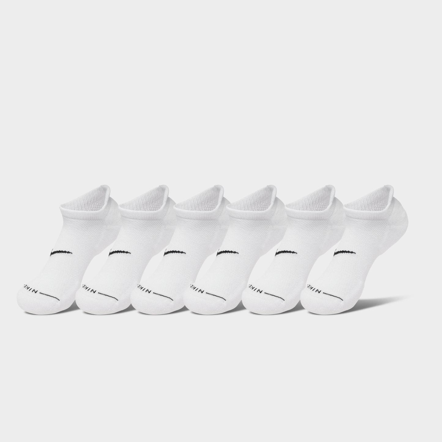 Nithtke Everyday Elevated No-Show Socks (6-Pack) - White/Black