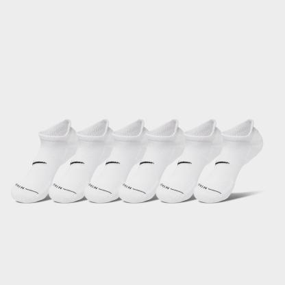Nithtke Everyday Elevated No-Show Socks (6-Pack) - White/Black