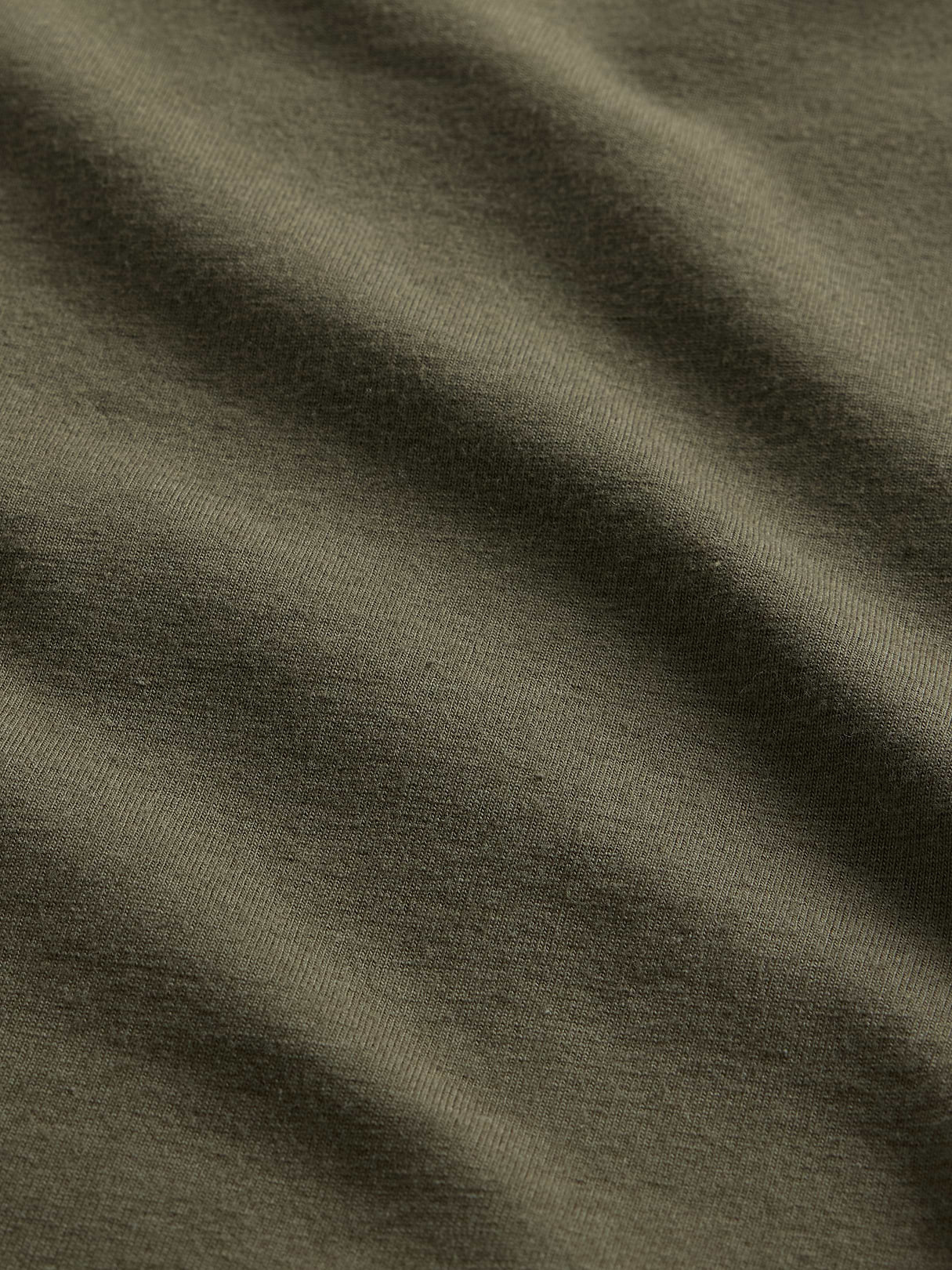 CloseKnit Jersey T-Shirt - Black moss green