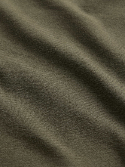 CloseKnit Jersey T-Shirt - Black moss green
