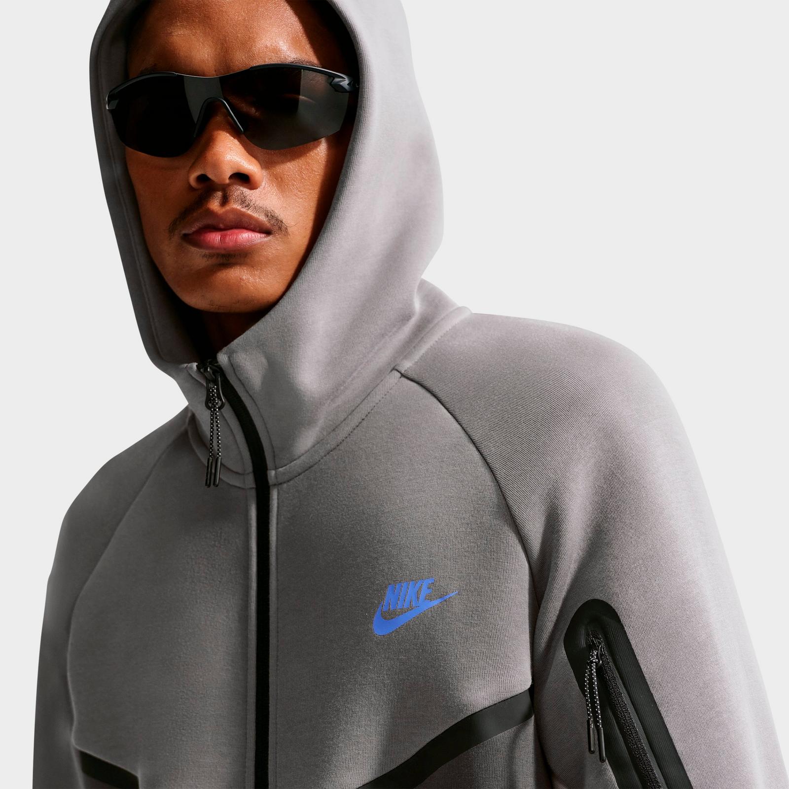 Men's Nike Tech Fleece Windrunner Full-Zip Hoodie - Black/Black (HV0949-018)