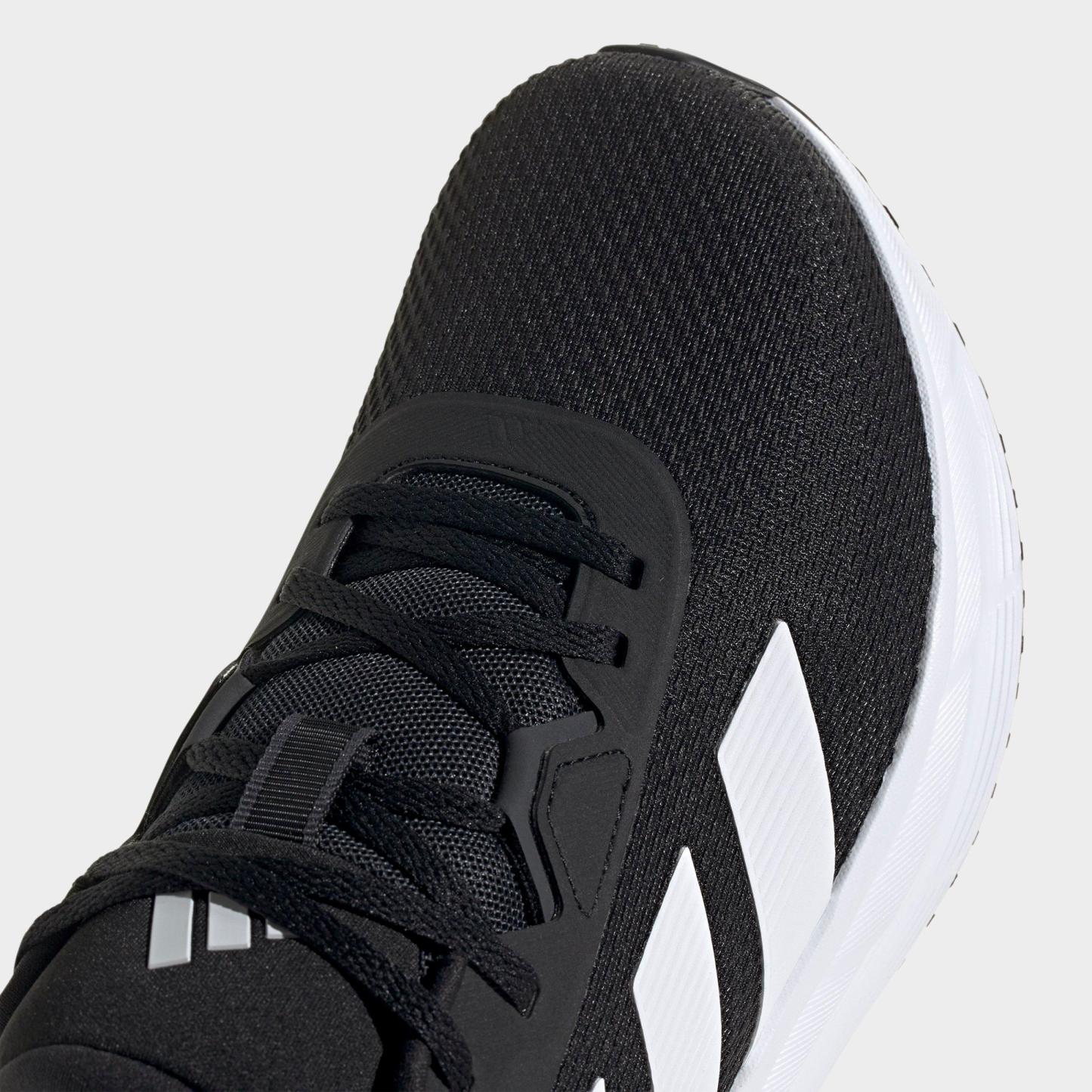 Men's adidas Galaxy 7 Running Shoes - Black/White/Carbon - Detail shot