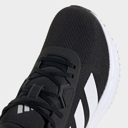 Men's adidas Galaxy 7 Running Shoes - Black/White/Carbon - Detail shot
