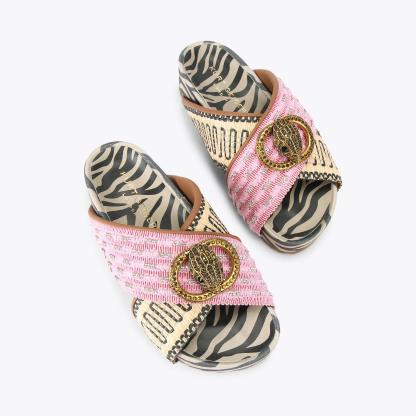 Kurt Geiger London Chelsea Cross Strap Sandal - Pink - view 3