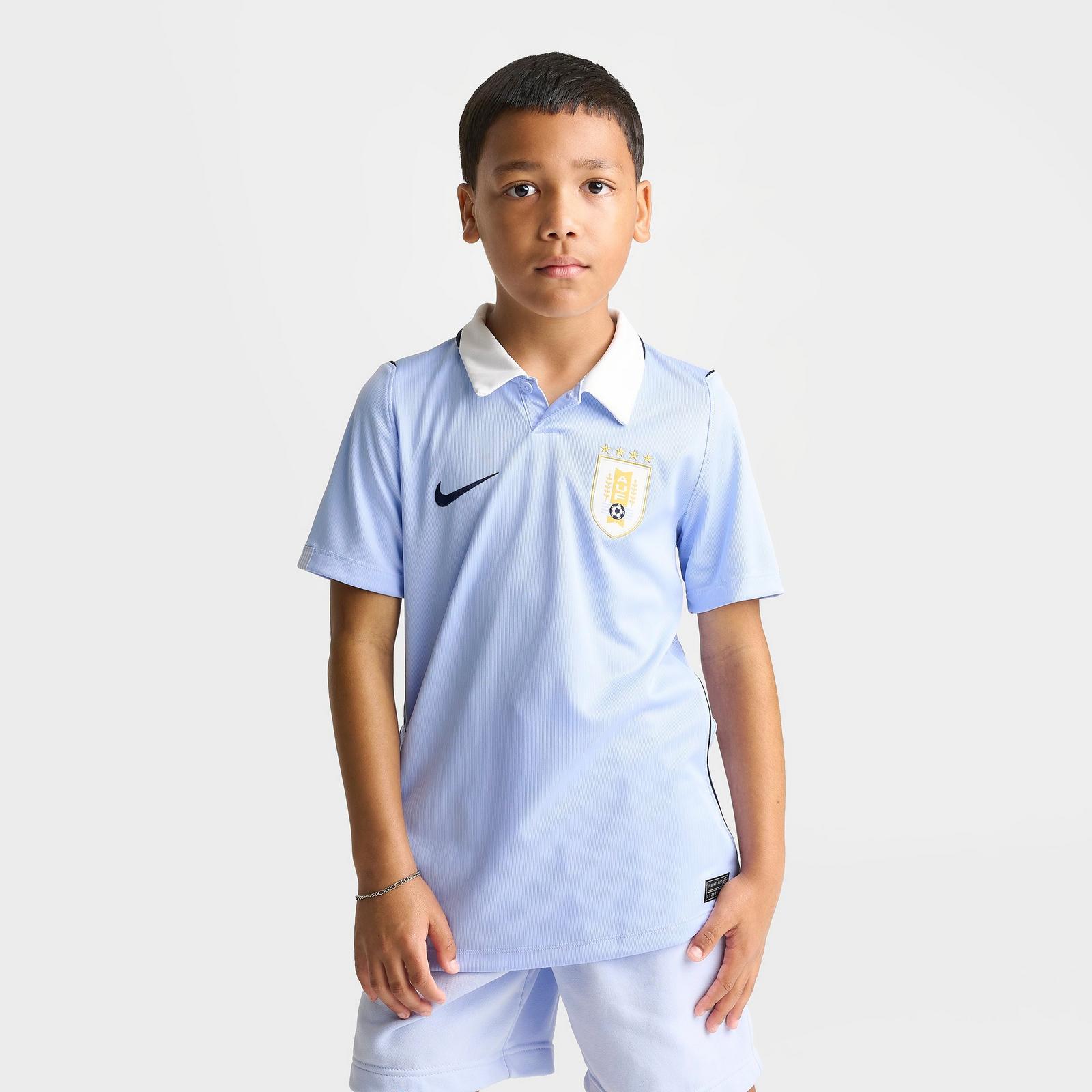 Big Kids' Nike Uruguay 26 Stadium Home Dri-FIT Replica Soccer Jersey - Royal Tint/Obsidian