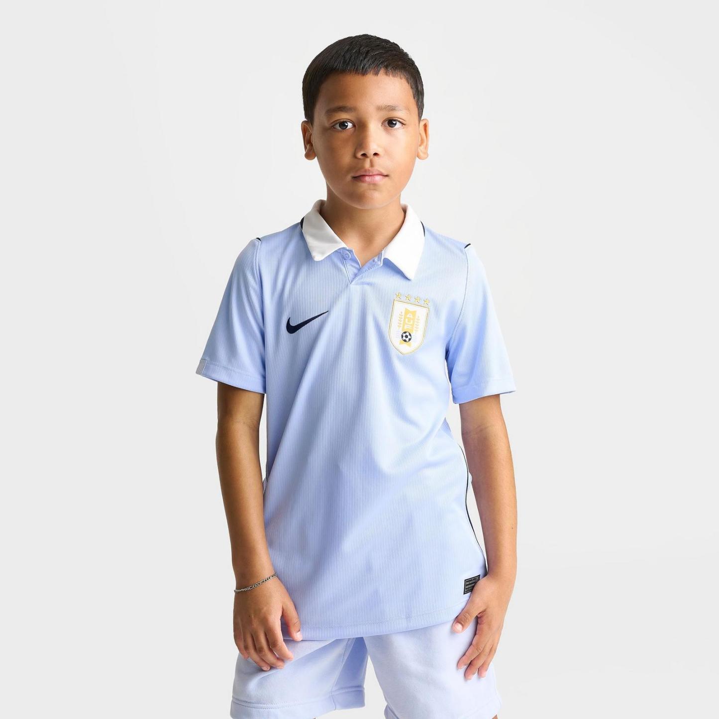Big Kids' Nike Uruguay 26 Stadium Home Dri-FIT Replica Soccer Jersey - Royal Tint/Obsidian