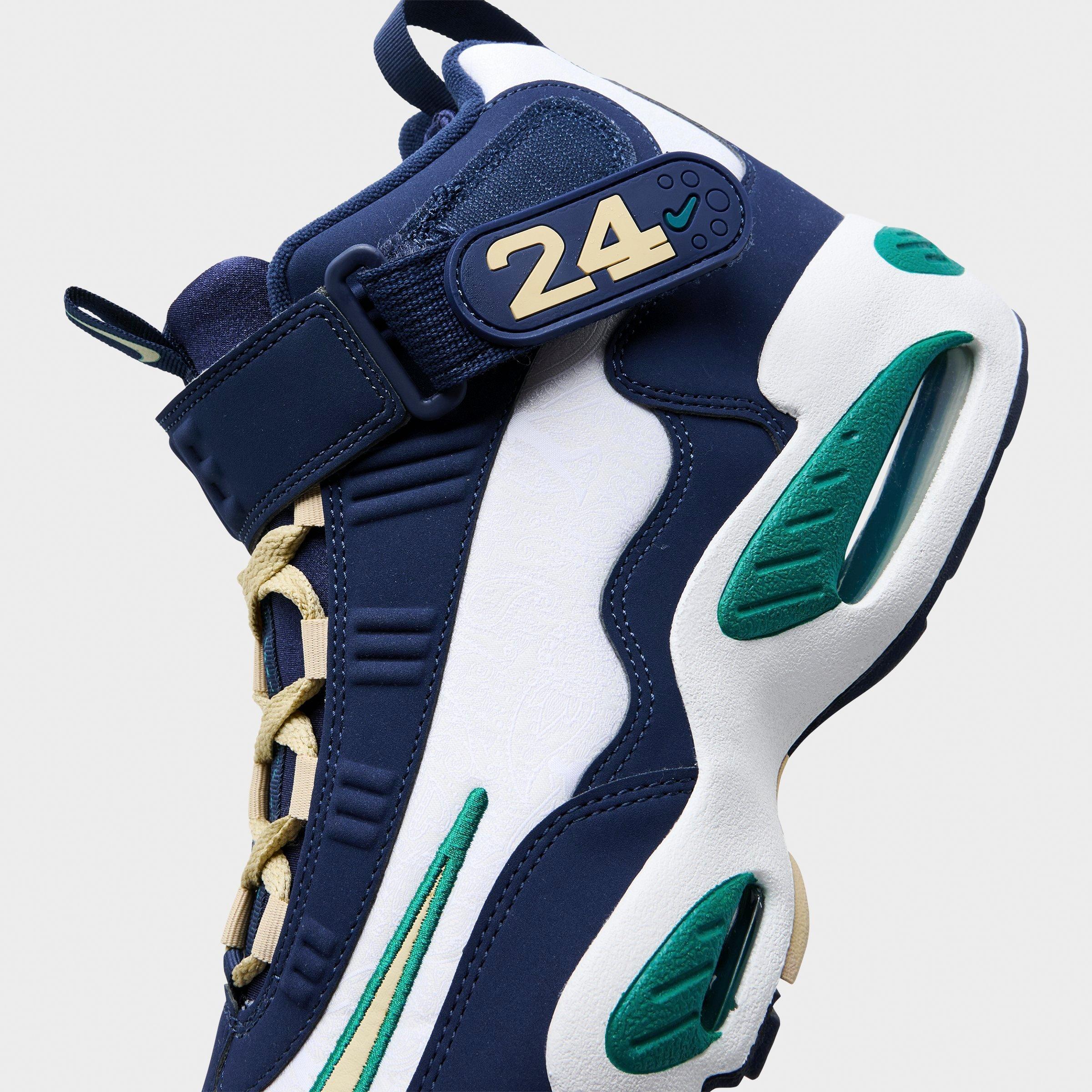 Men's Nithtke Air Griffey Max 1 Casual Shoes - Midnight Navy/Fresh Water/Summit White/Team Gold - Detail shot