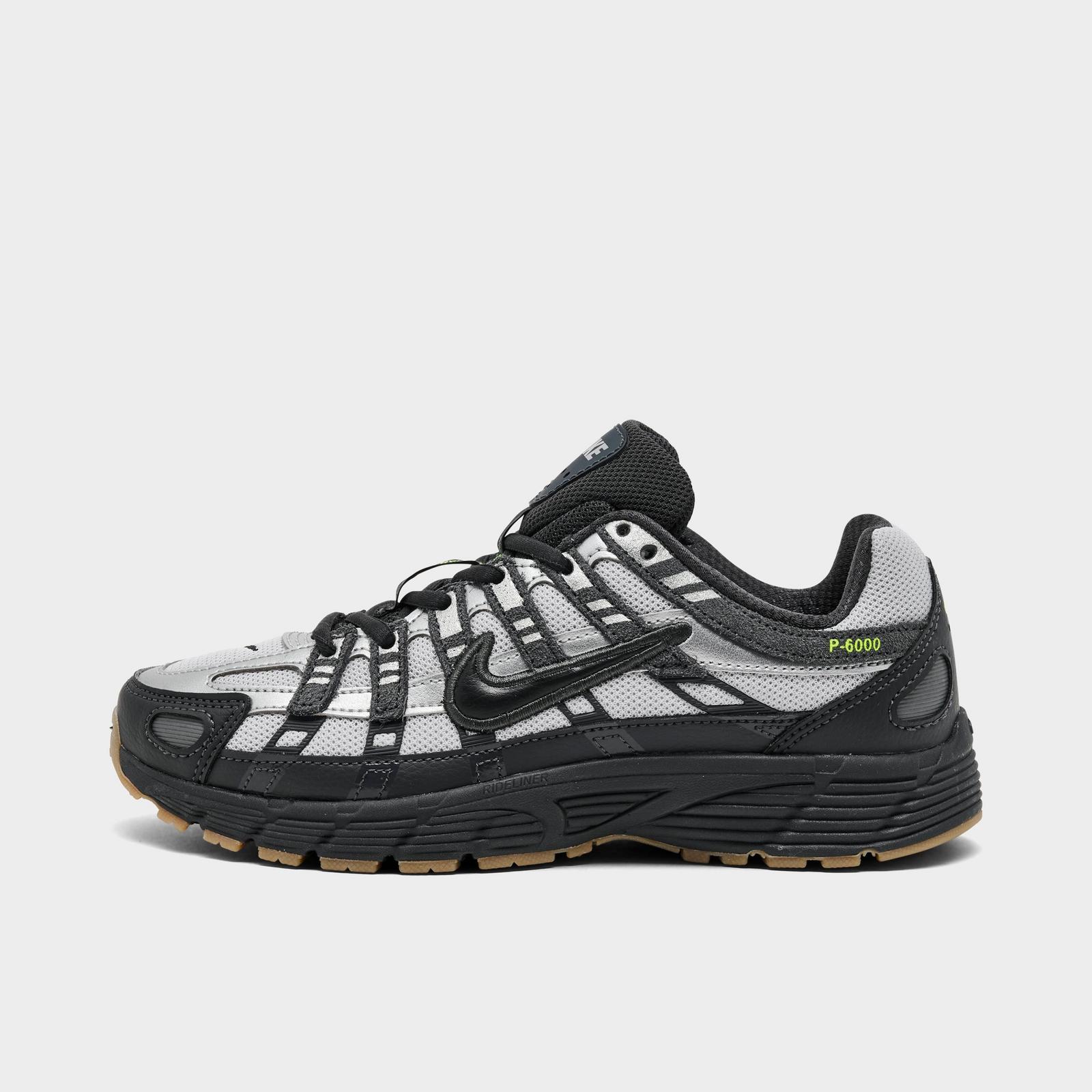 Big Kids' Nike P-6000 Casual Shoes - Grey Fog/Black/Anthracite/Volt (IQ0216-025)