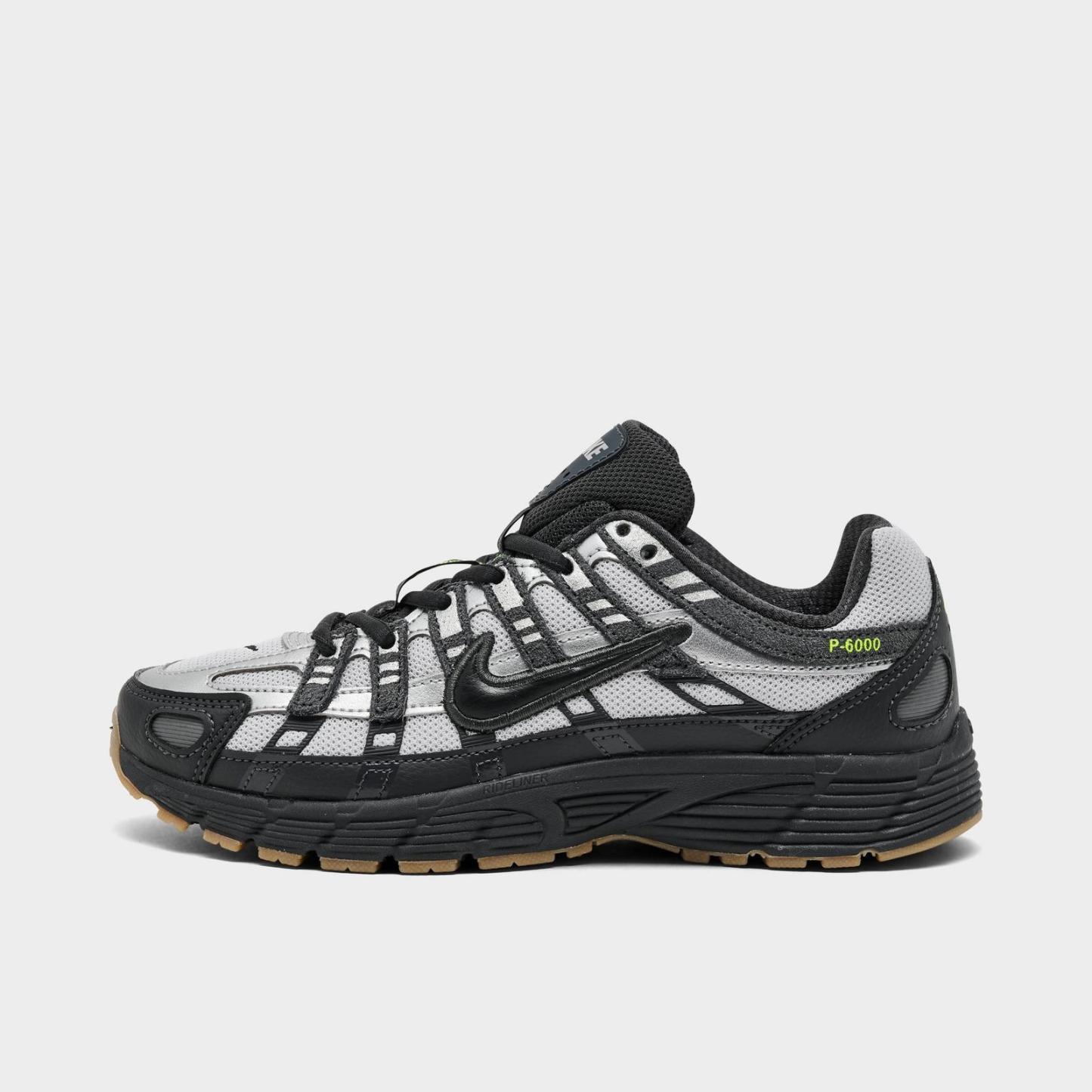 Big Kids' Nike P-6000 Casual Shoes - Grey Fog/Black/Anthracite/Volt (IQ0216-025)