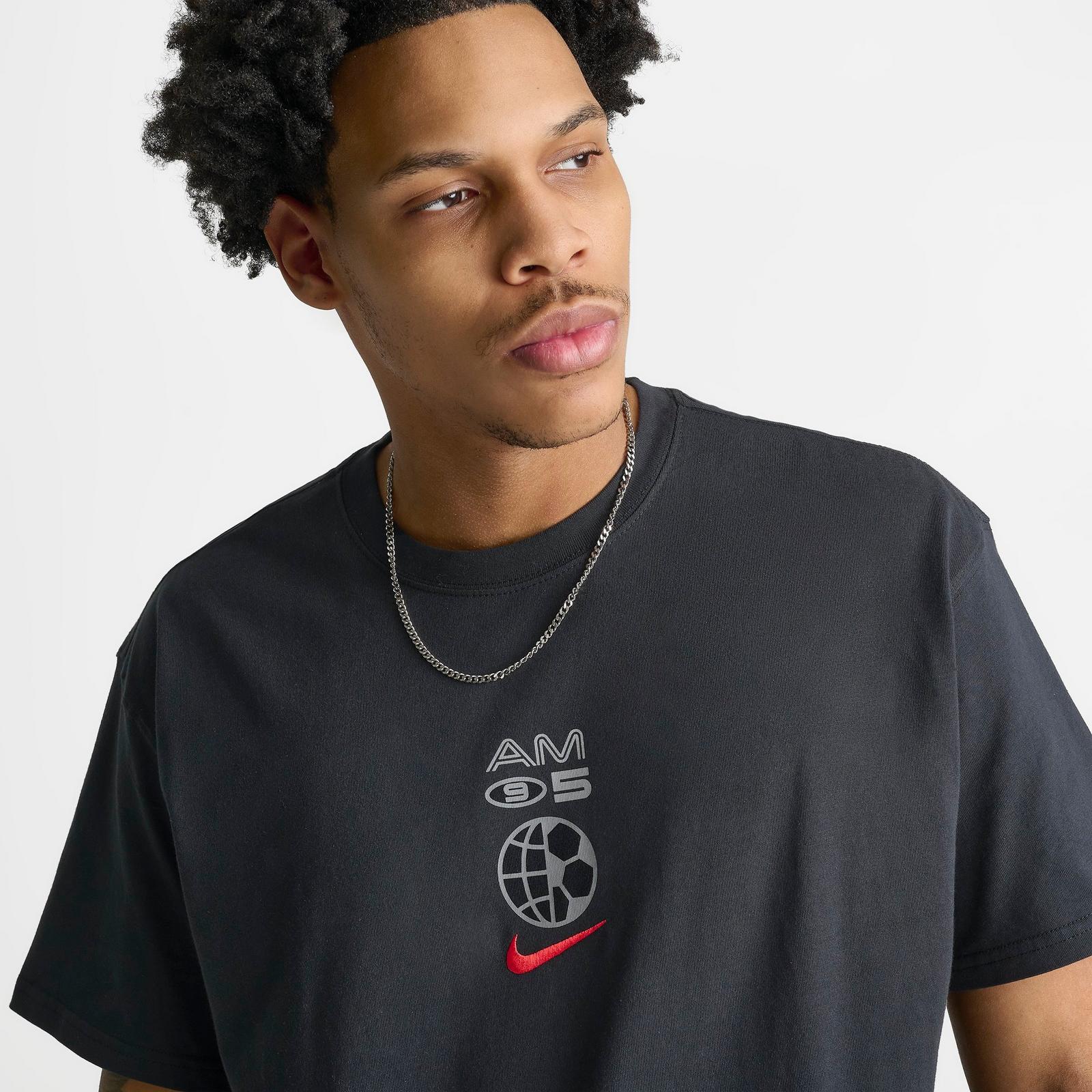 Men's Nike Sportswear Air Max 95 Graphic T-Shirt - Black/University Red