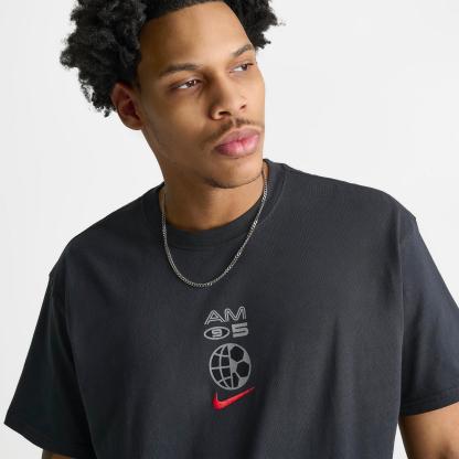 Men's Nike Sportswear Air Max 95 Graphic T-Shirt - Black/University Red