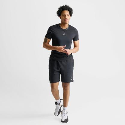 Men's Jordan Sport Dri-FIT Compression Top - Black/White - view 2