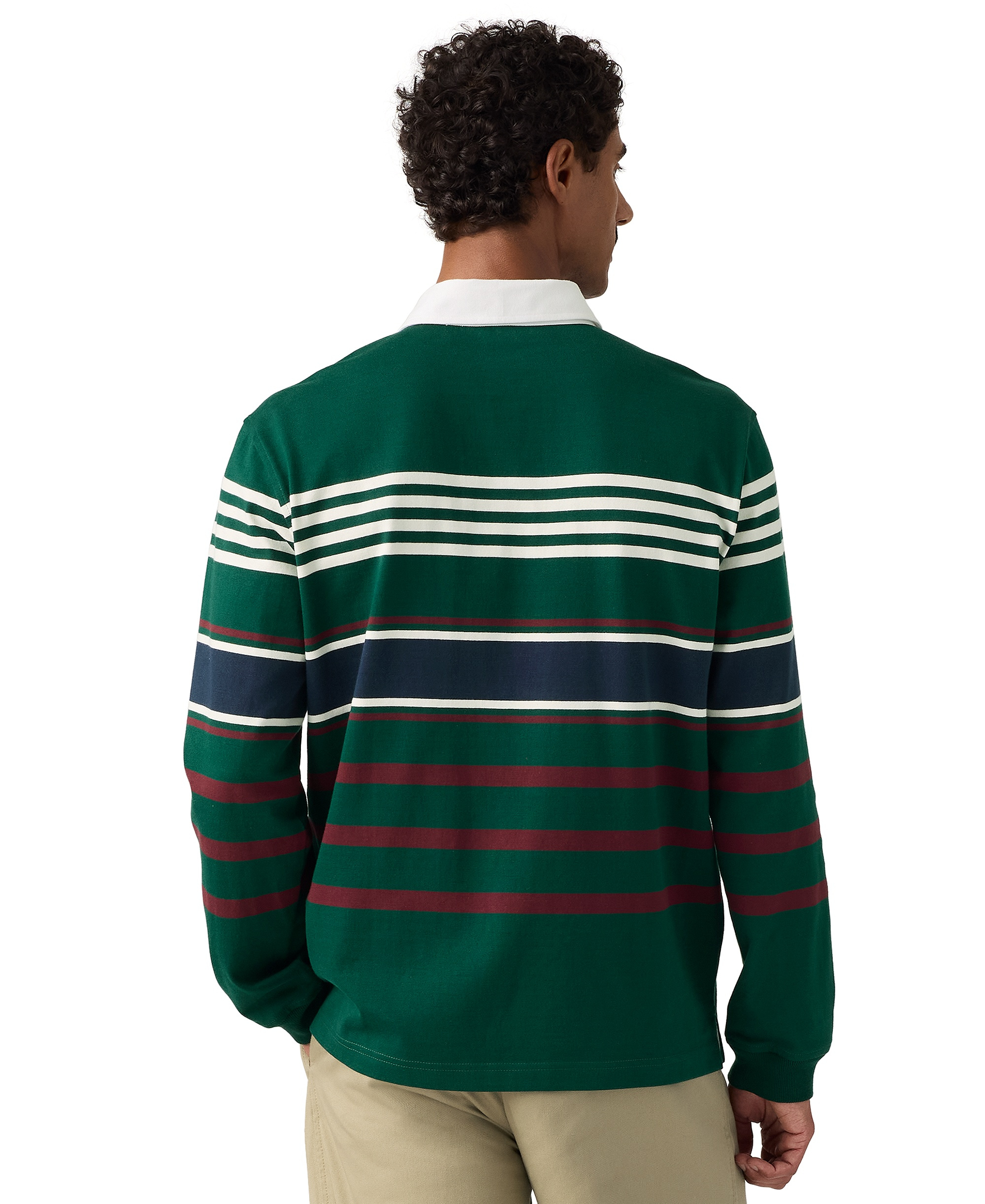 Levi's Men's Union Rugby Long-Sleeve Polo Shirt - Ponderosa