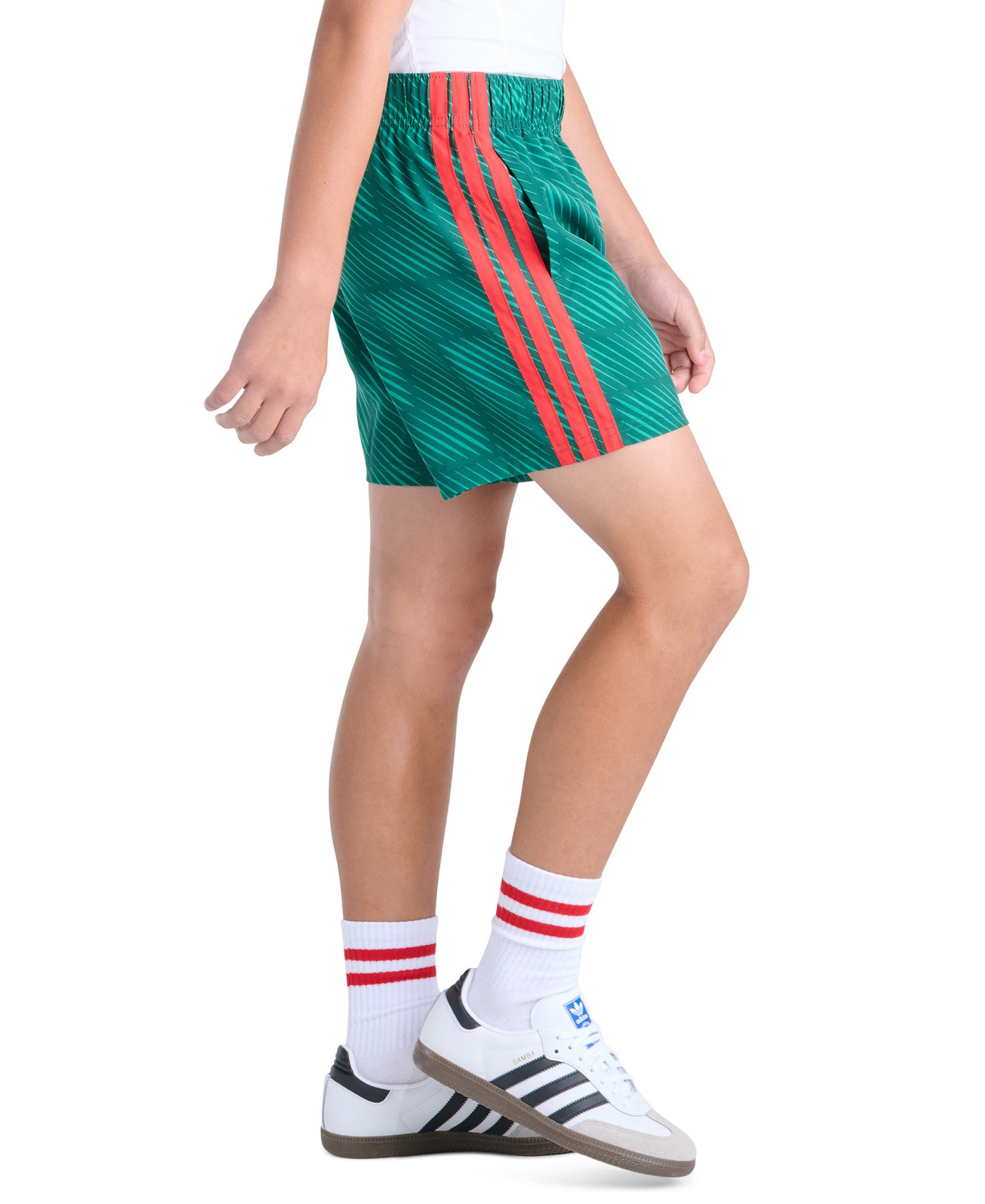 adidas Boys' 8-20 World Soccer Pull-on Shorts - Green