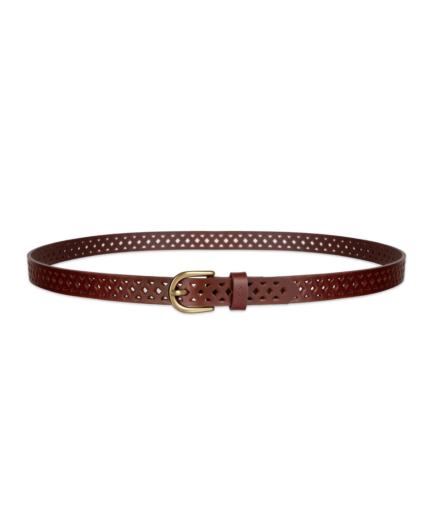 Levi's Women's 2-Pack Perforated and Reversible Skinny Casual Belt Set - Black/Tan Brown